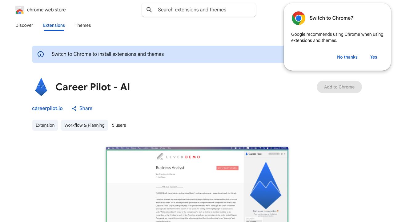 Career Pilot - AI 网站截图