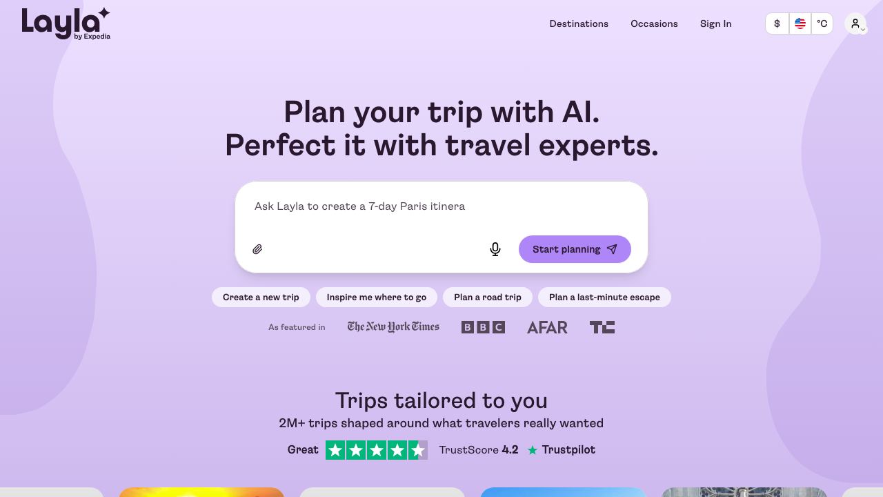 Layla AI 网站截图