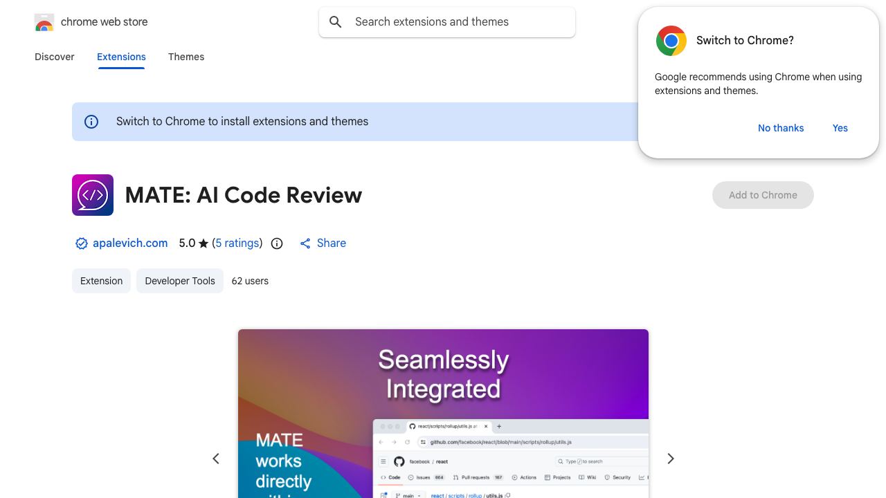 MATE: AI Code Review 网站截图