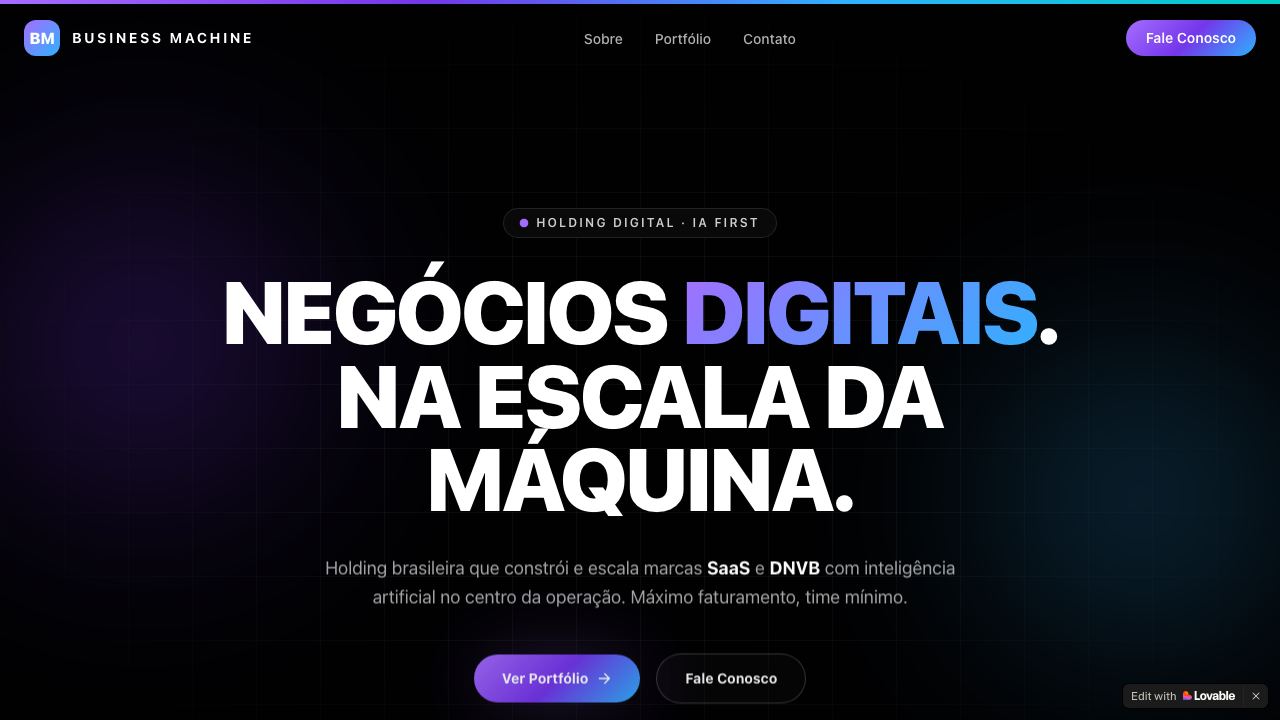 Businessmachine.org 网站截图