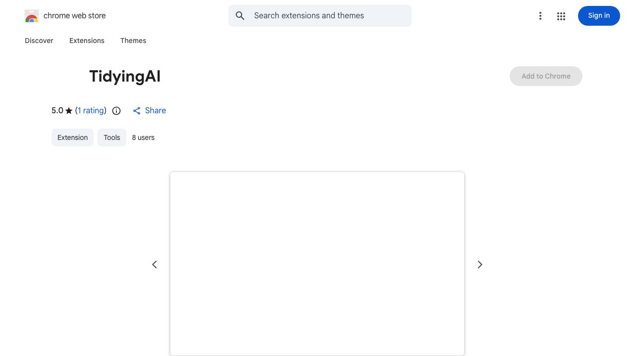 TidyingAI 网站截图