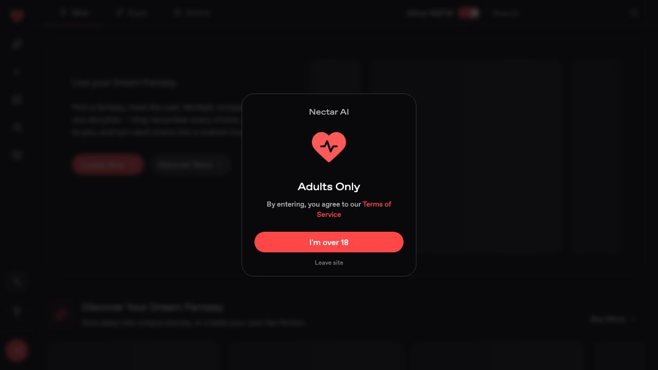 Nectar AI website screenshot