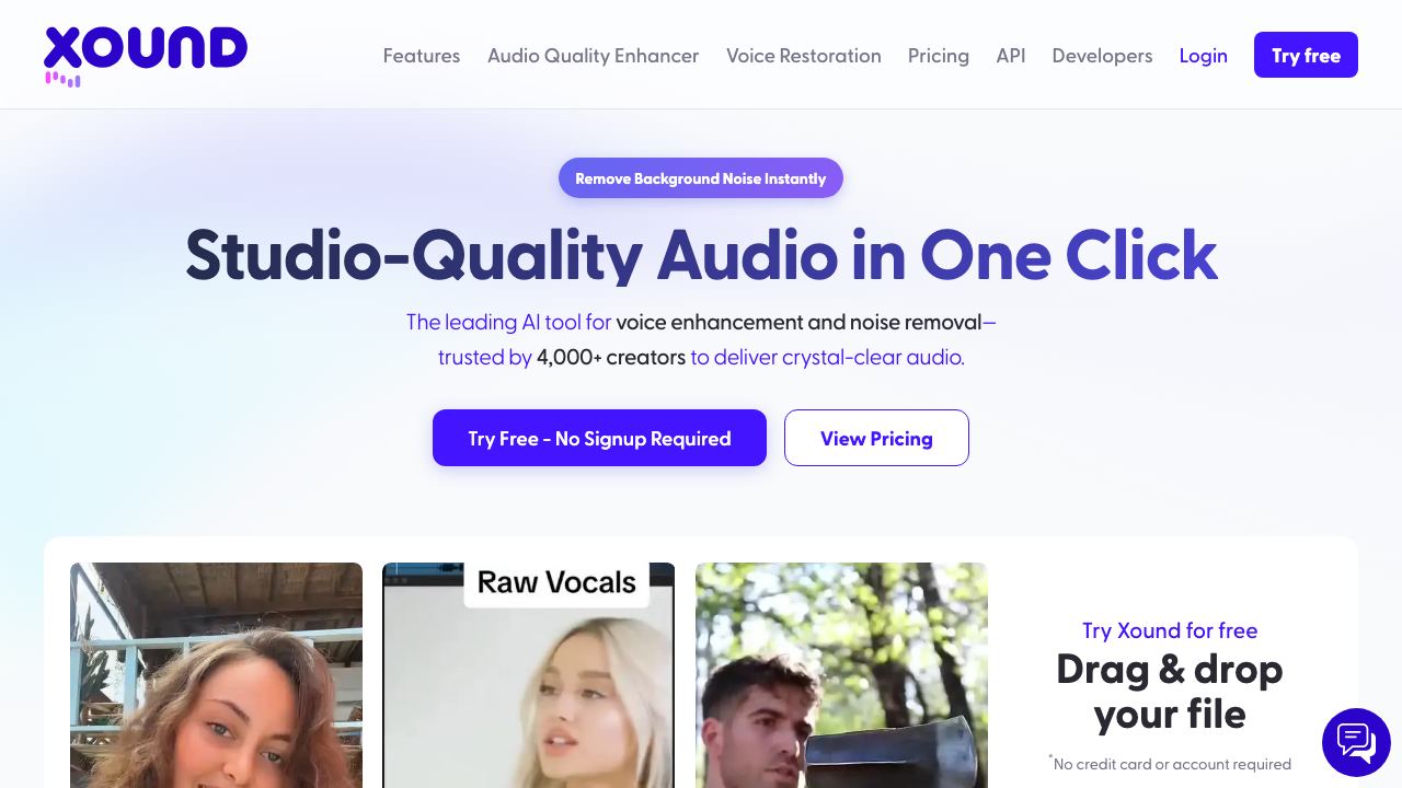 Xound.io 网站截图