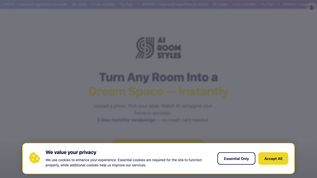 AI Room Styles 网站截图