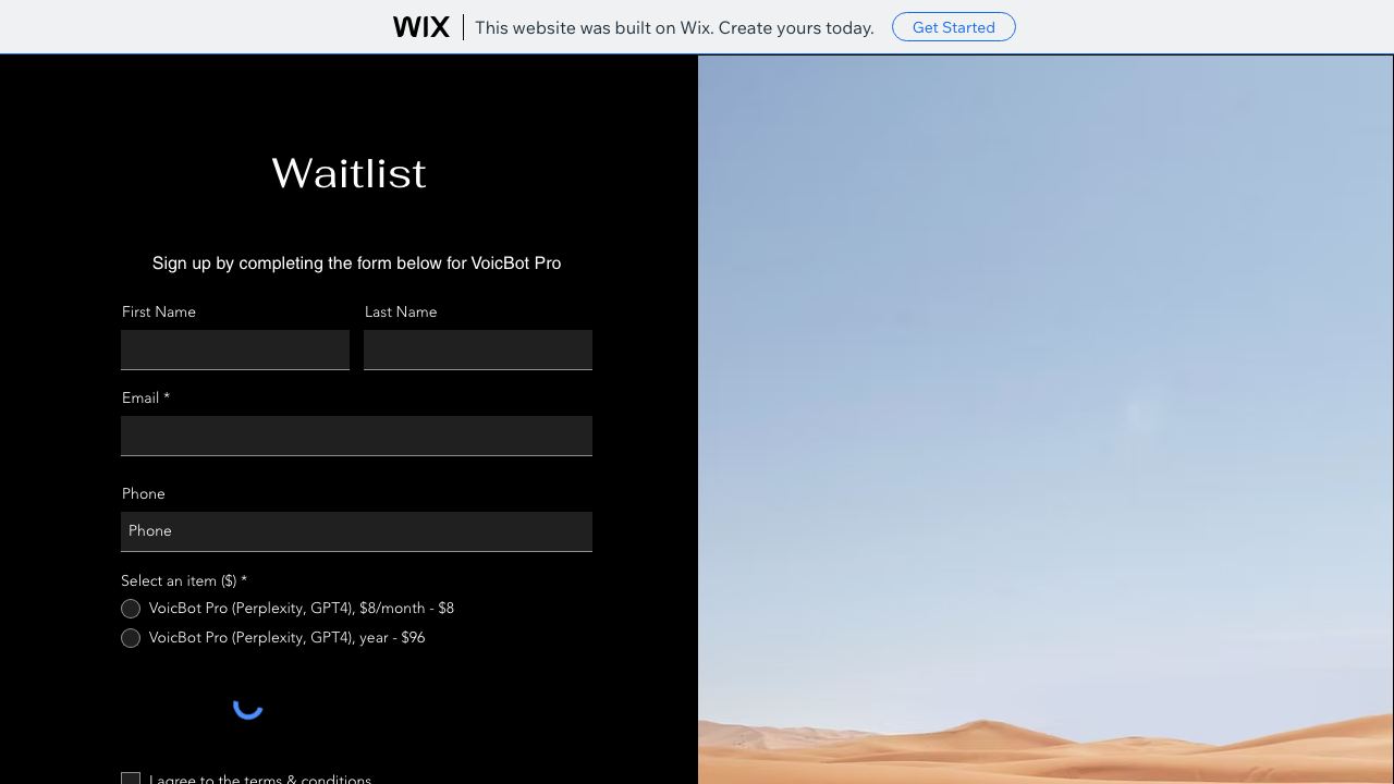 VoicBot, AI Chatbot with ultra Realistic Voice 网站截图