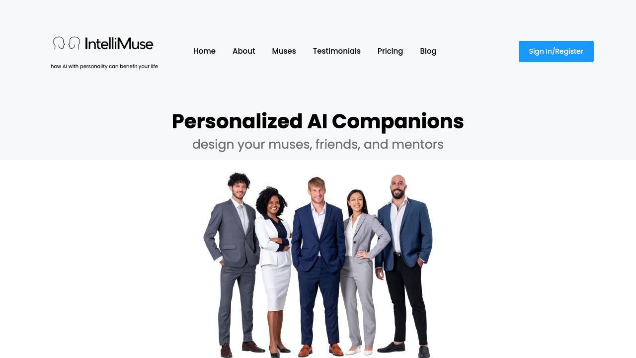 IntelliMuse 网站截图