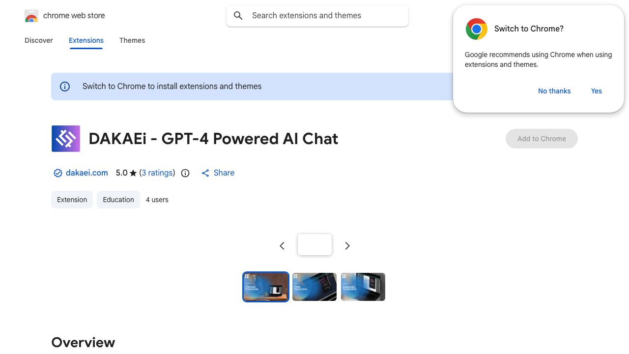 DAKAEi - GPT-4 Powered AI Chat 网站截图