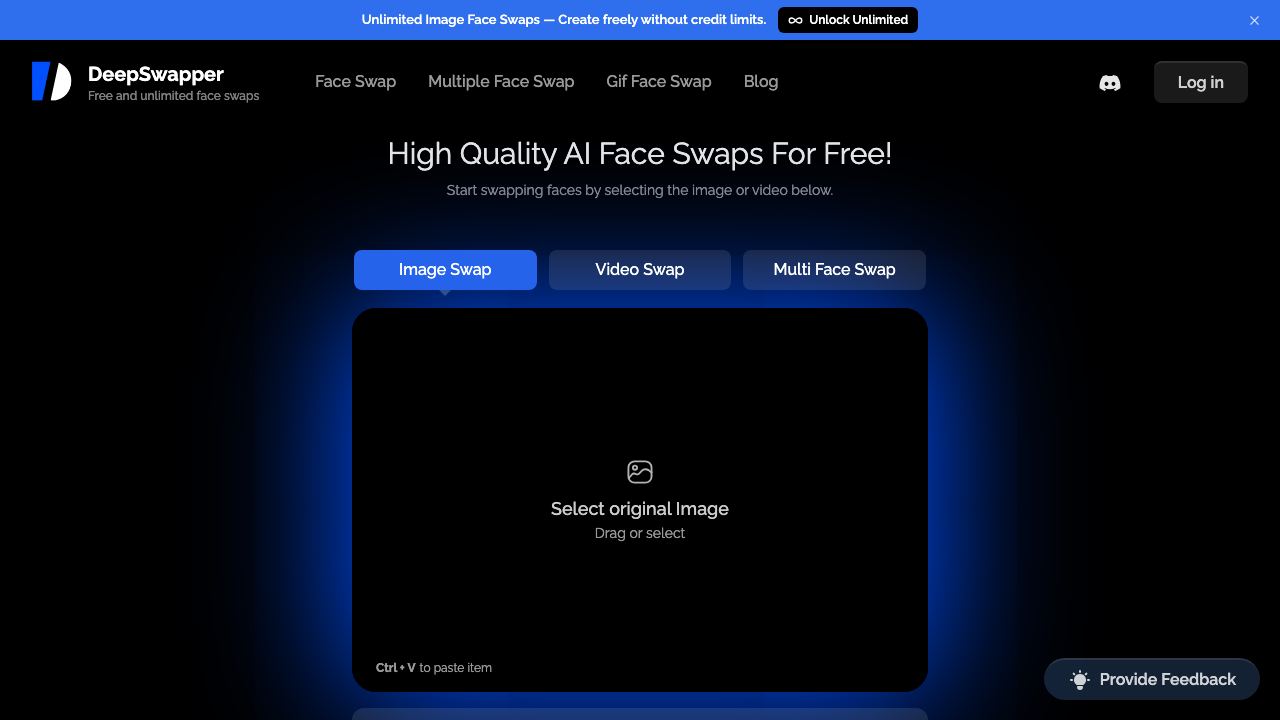 DeepSwapper AI 网站截图