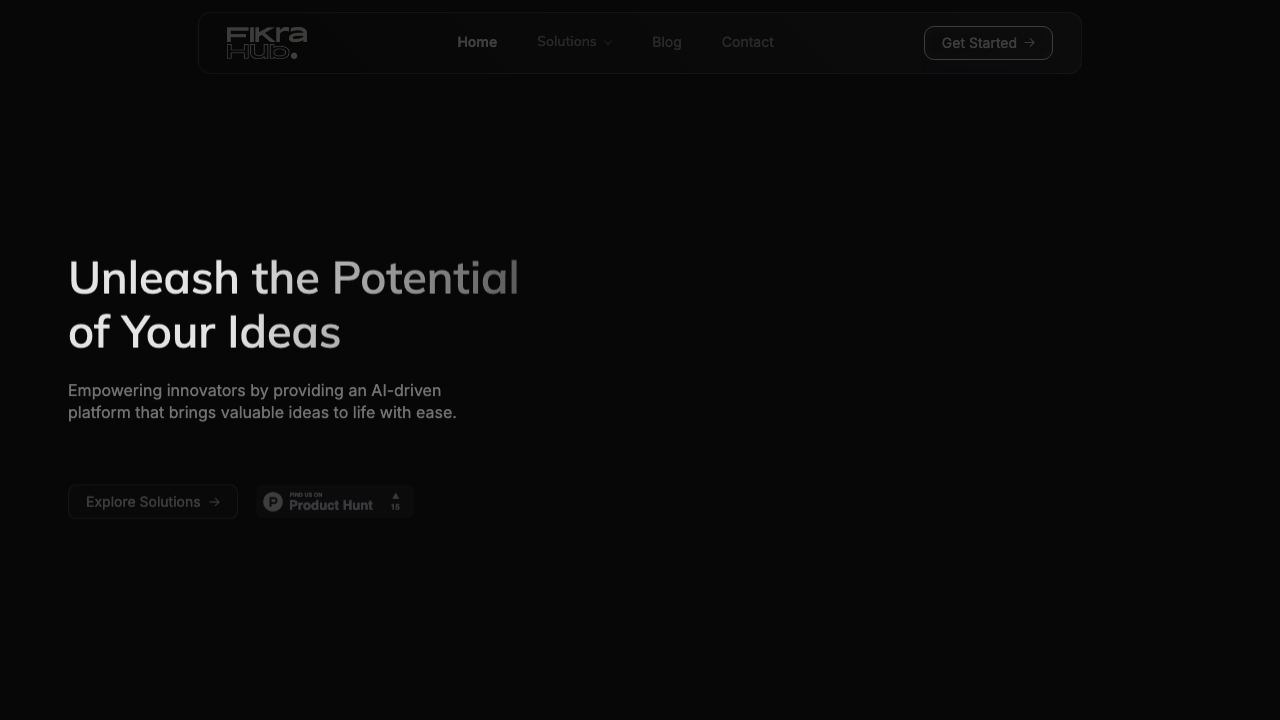 FikraHub website screenshot