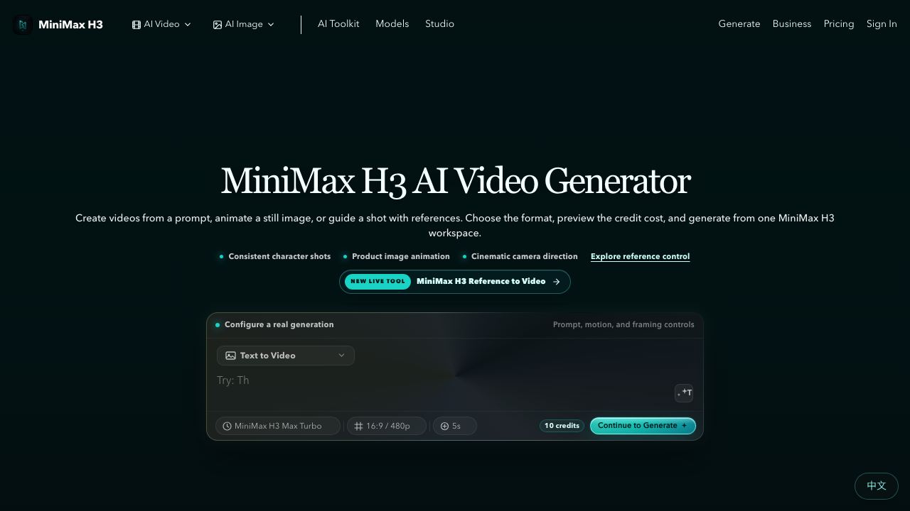 mini h3 website screenshot