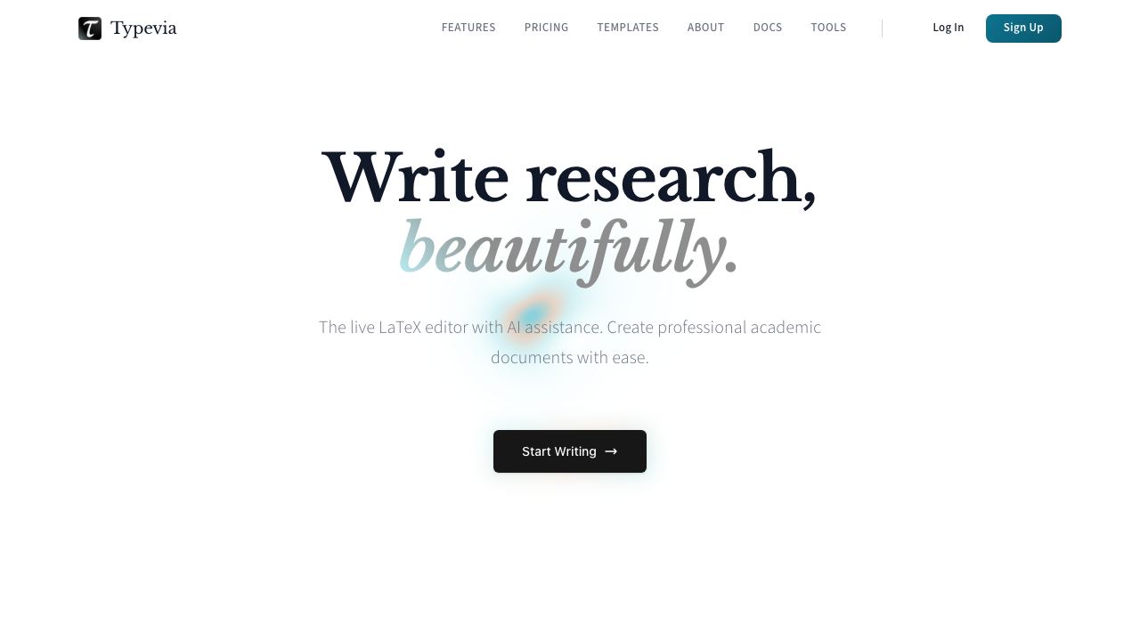 Typevia website screenshot