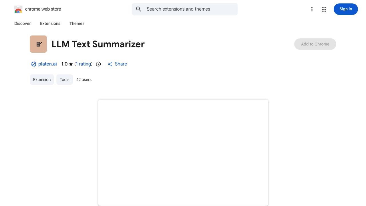 LLM Text Summarizer 网站截图