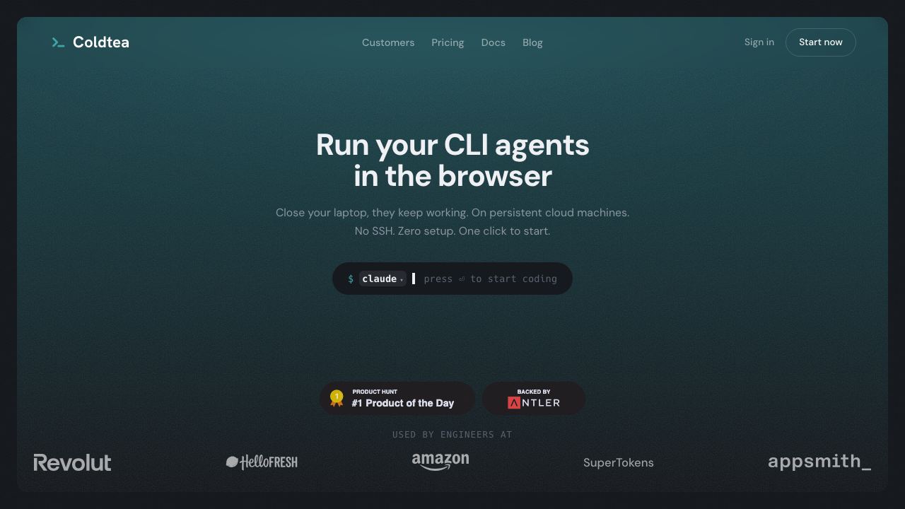 Coldtea website screenshot