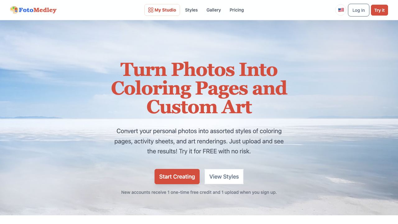 FotoMedley website screenshot