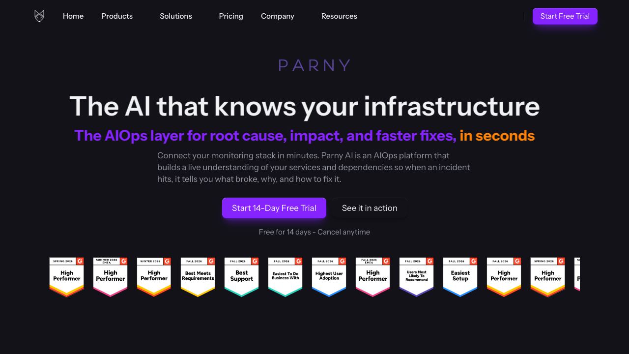 Parny 网站截图