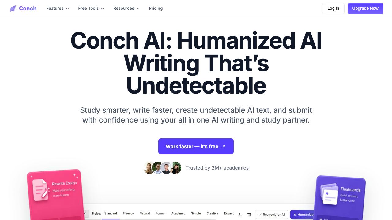 Conch AI website screenshot