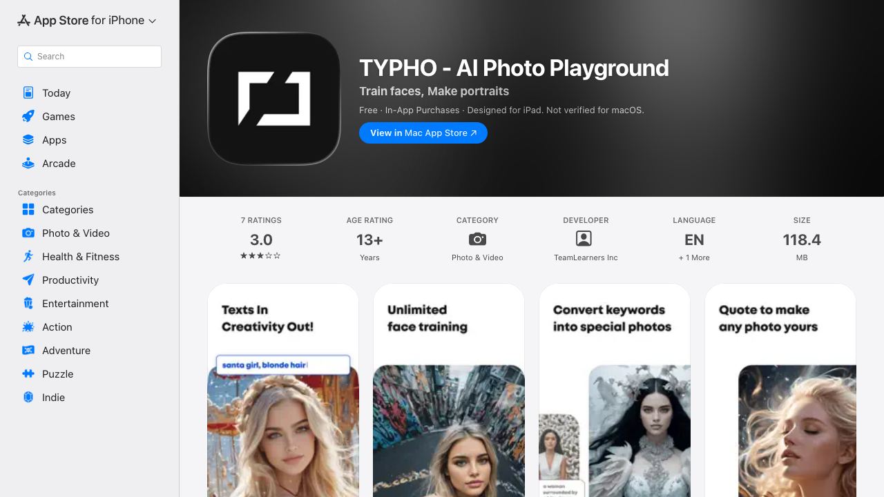 Typho 网站截图