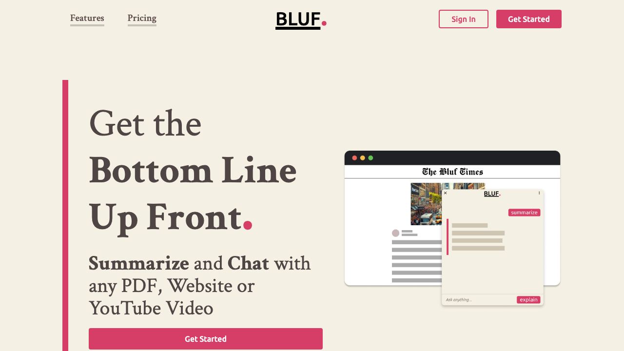 BLUF 网站截图