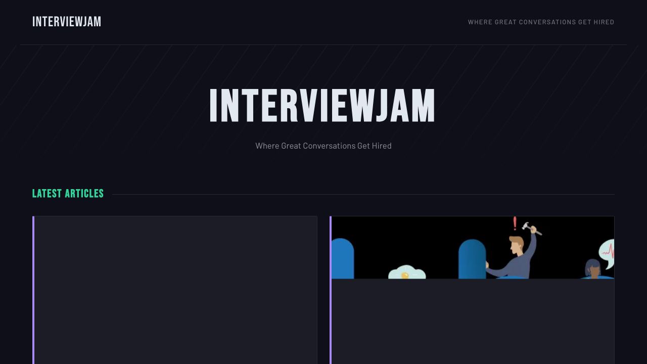 InterviewJam website screenshot