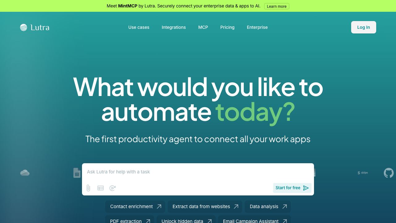 Lutra AI 网站截图