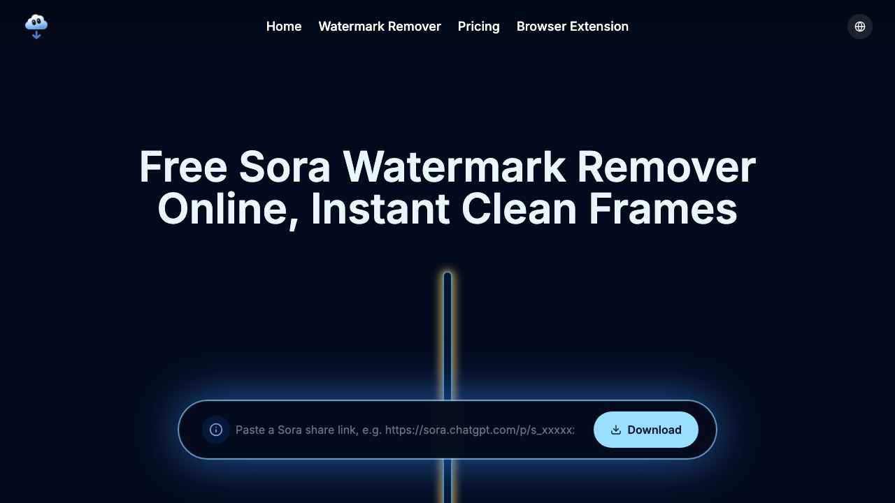 Sora Watermark Remover- 网站截图