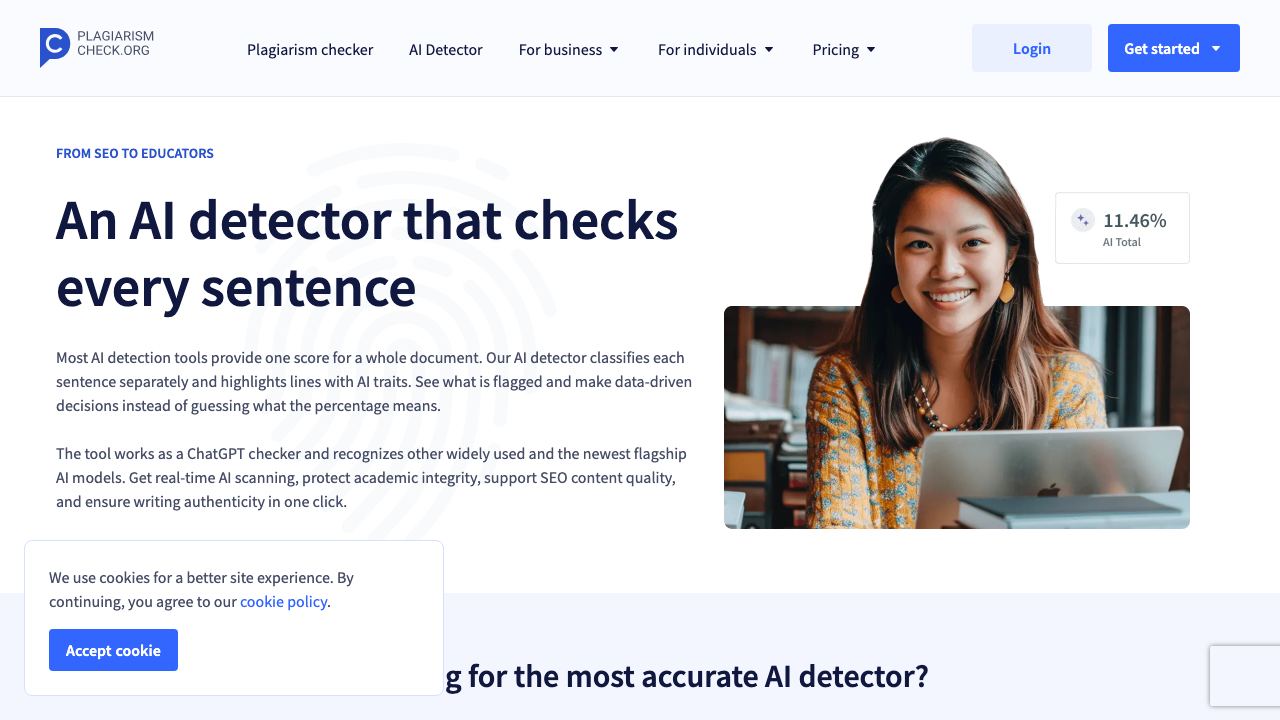 AI Plagiarism Checker 网站截图