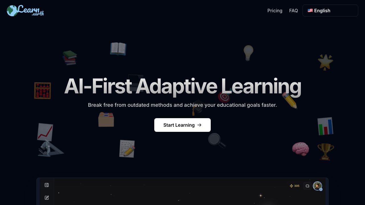 Learn Earth 网站截图