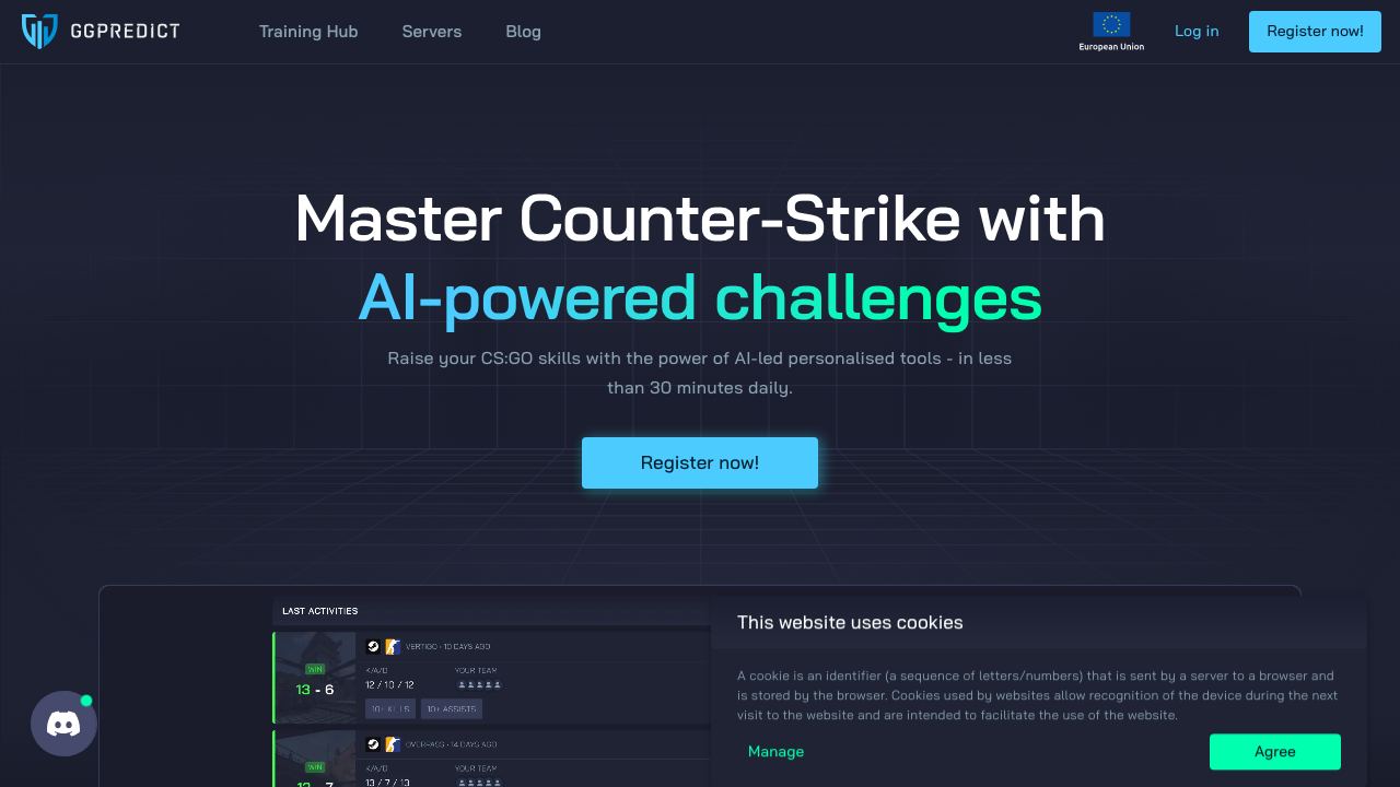 GGPredict website screenshot