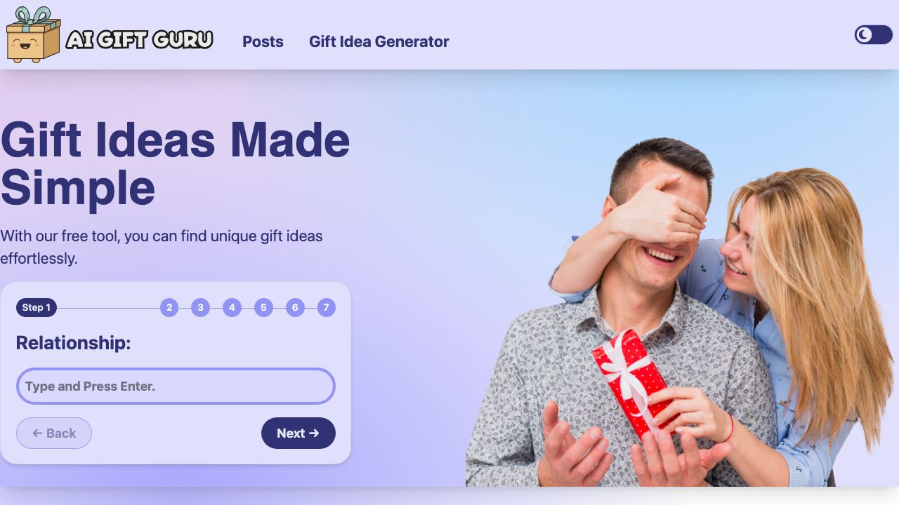 AI Gift Guru 网站截图