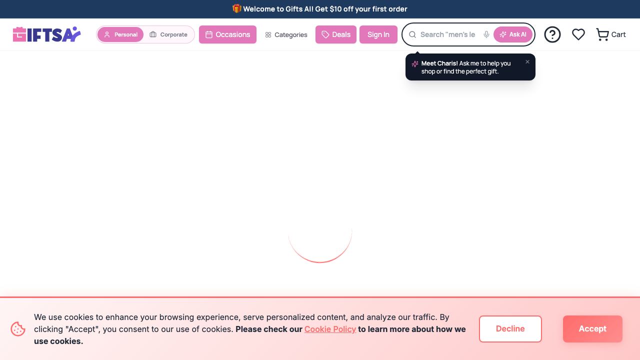 GIFTS AI website screenshot