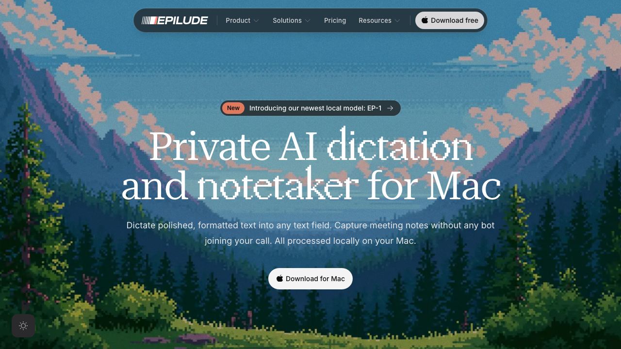 Epilude 网站截图