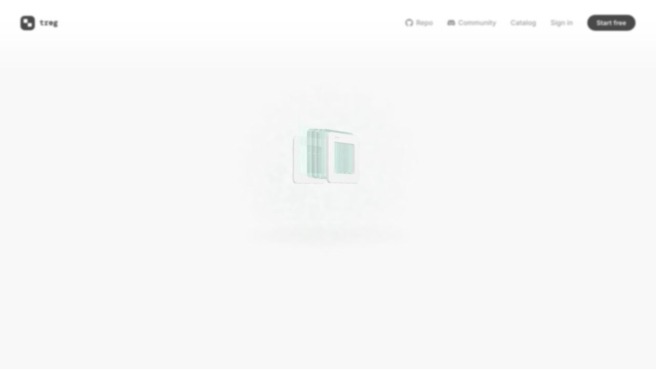 Treg website screenshot