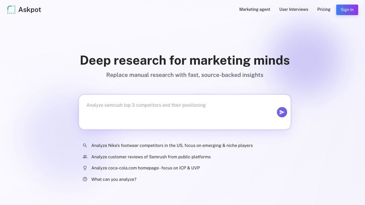 Askpot 网站截图