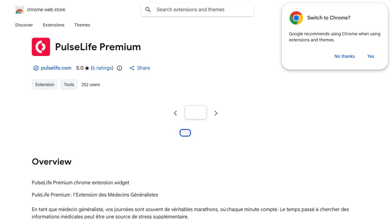 PulseLife Premium website screenshot
