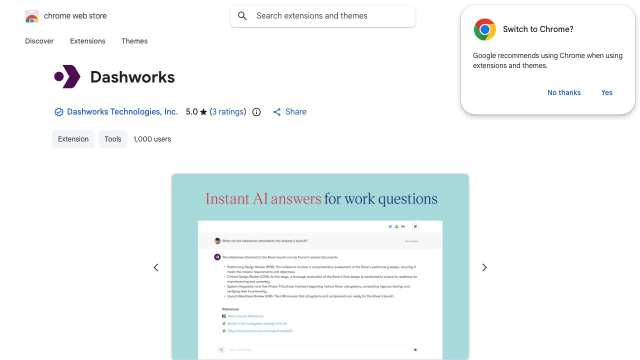 Dashworks 网站截图