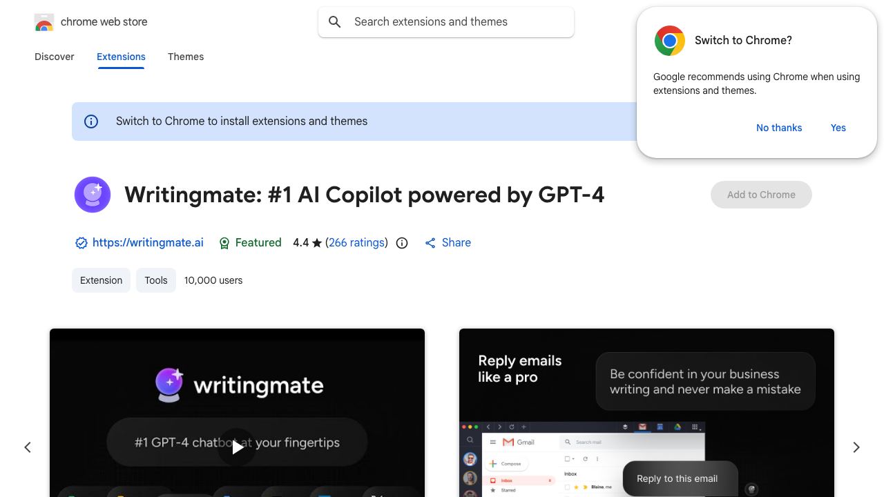 Writingmate 网站截图