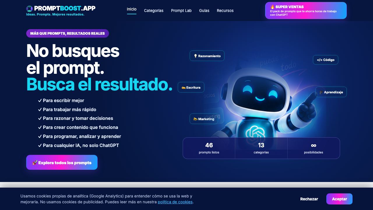 PromptBoost 网站截图