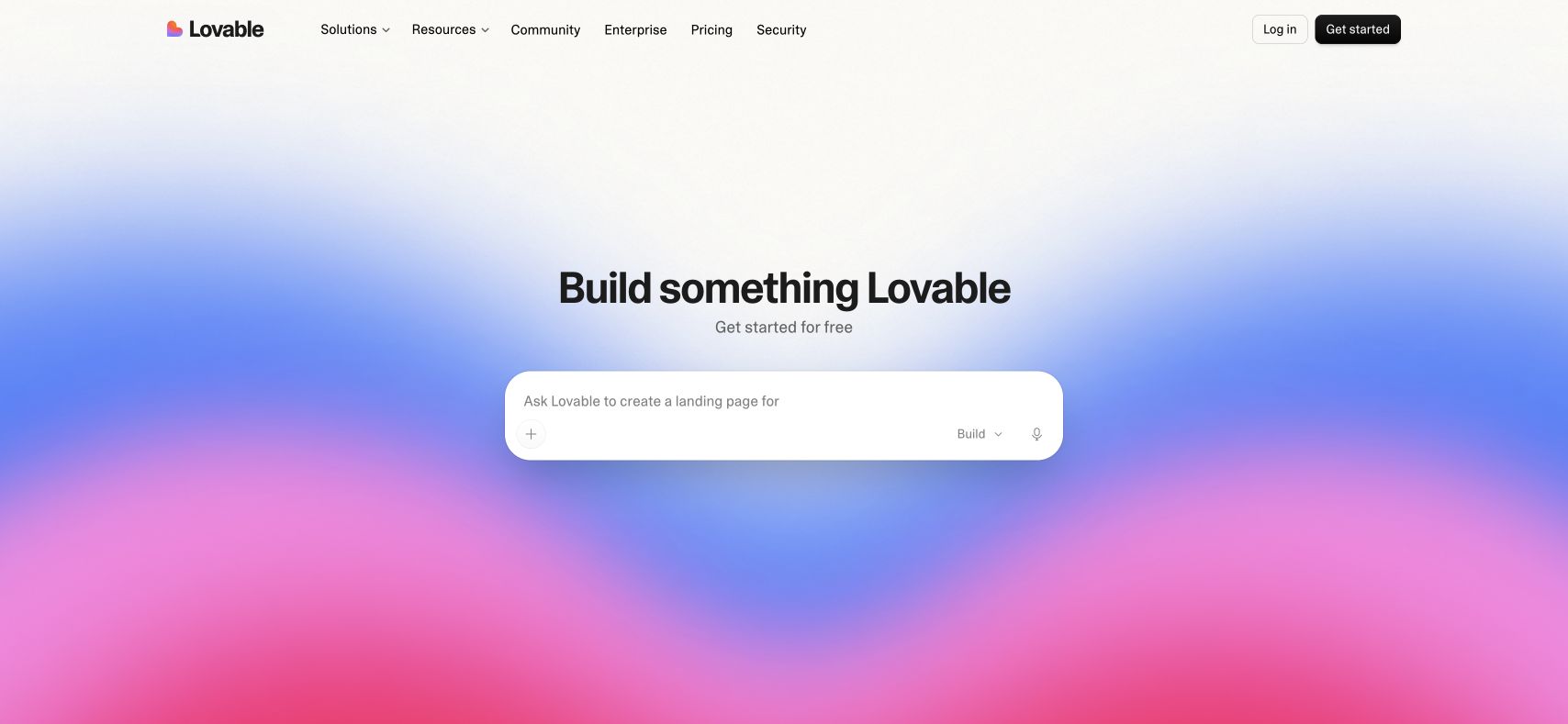 Lovable 网站截图