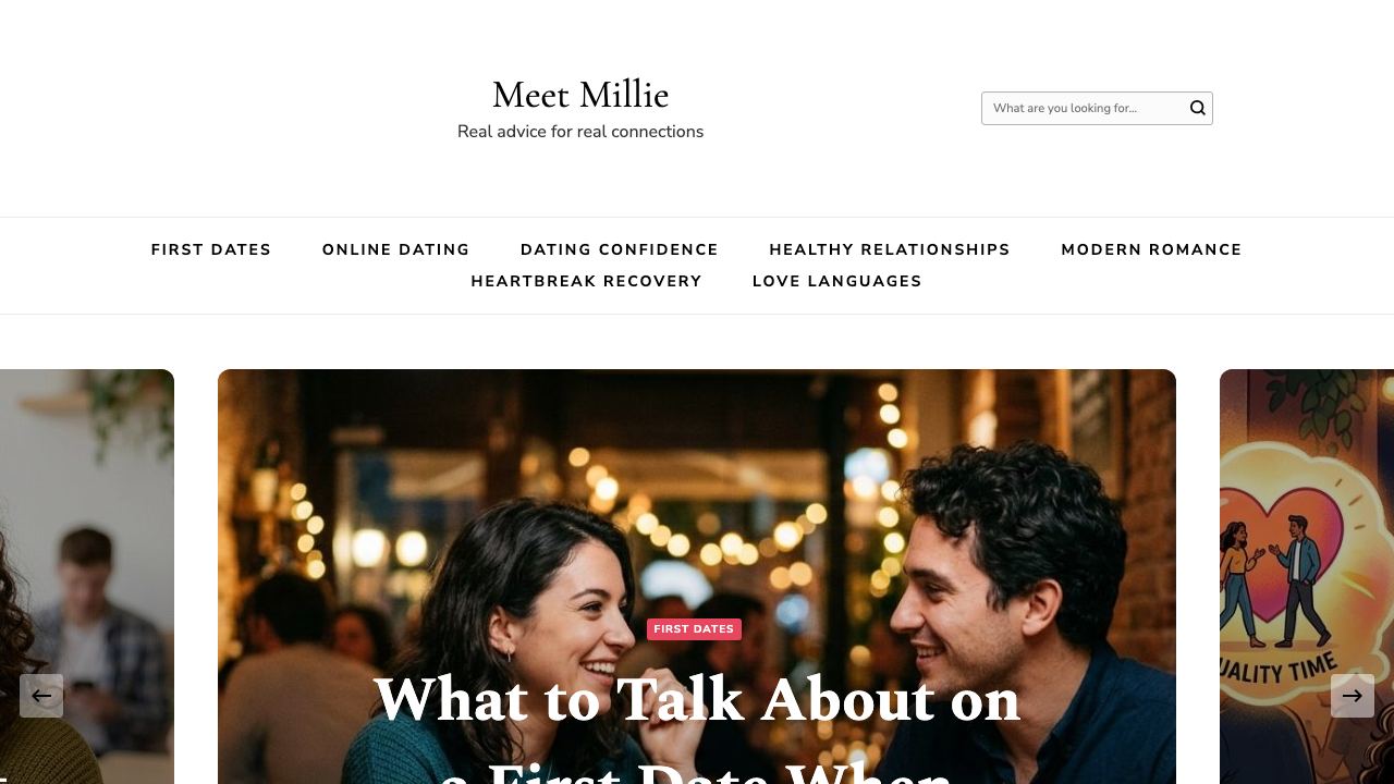 Meet Millie website screenshot