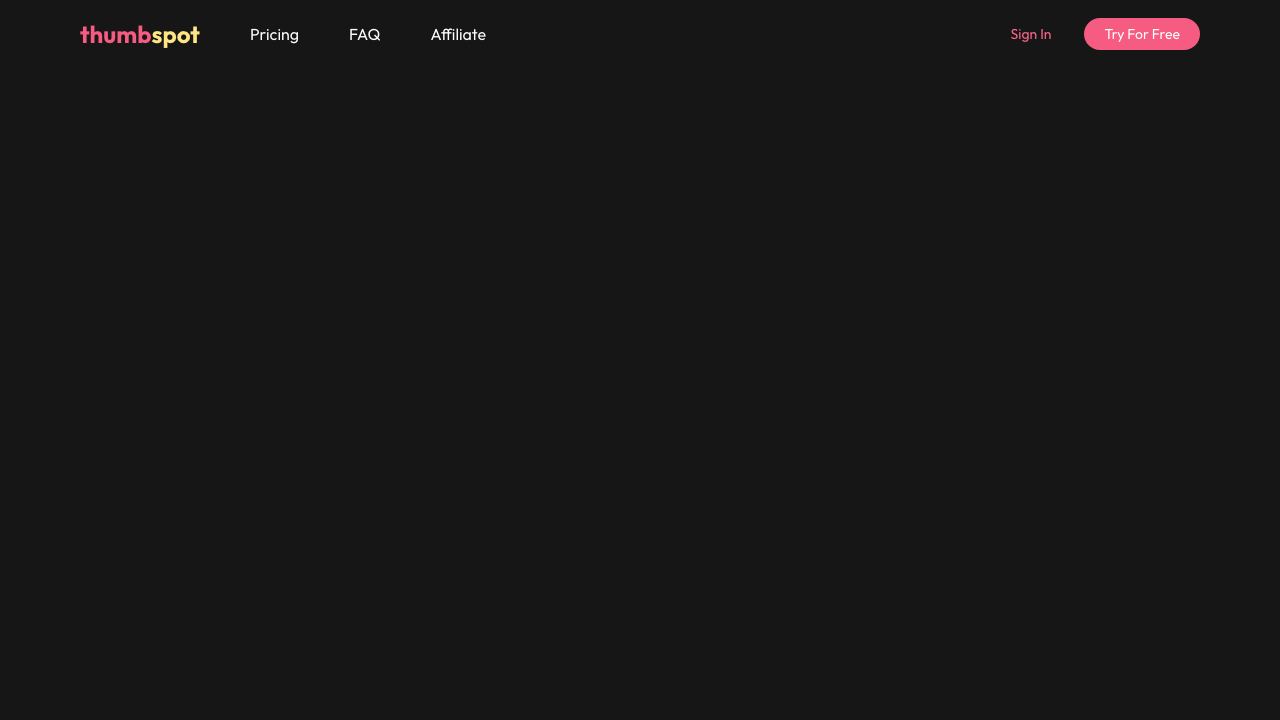 Thumbspot website screenshot