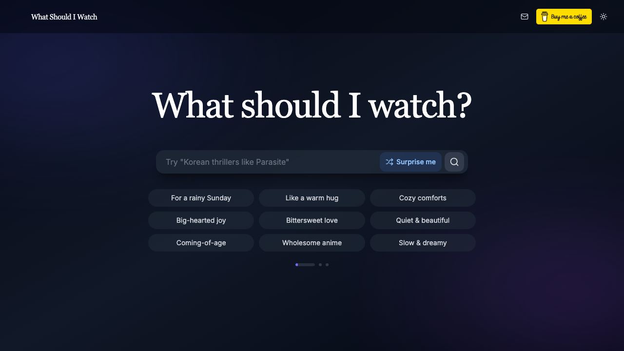 What Should I Watch 网站截图
