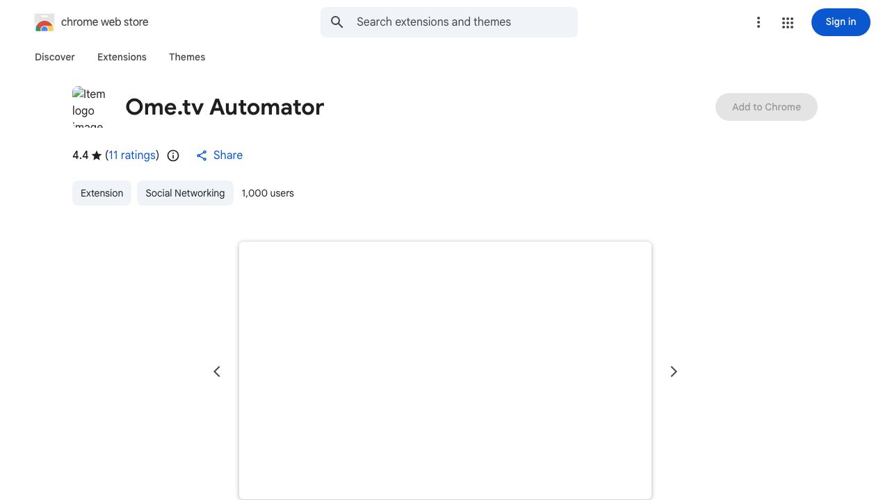 Ome.tv Automator 网站截图