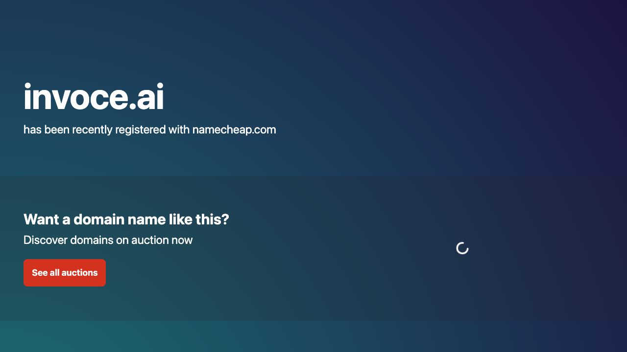 Invoce.ai 网站截图