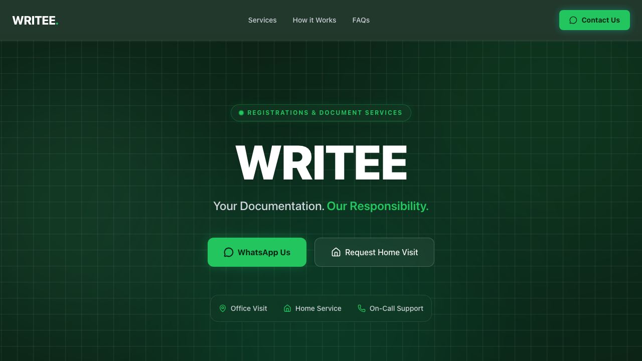 Writee AI 网站截图