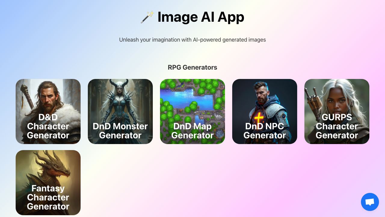 Image AI App 网站截图