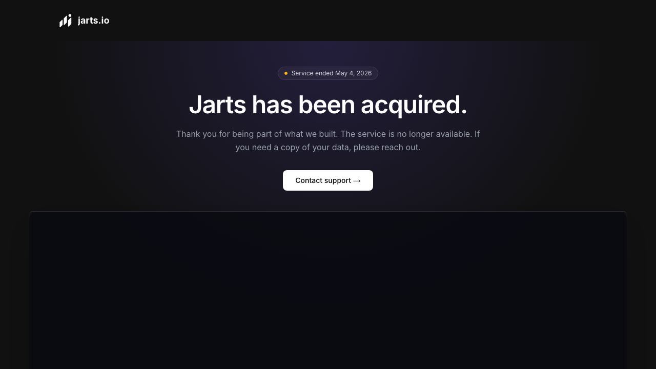 Jarts 网站截图