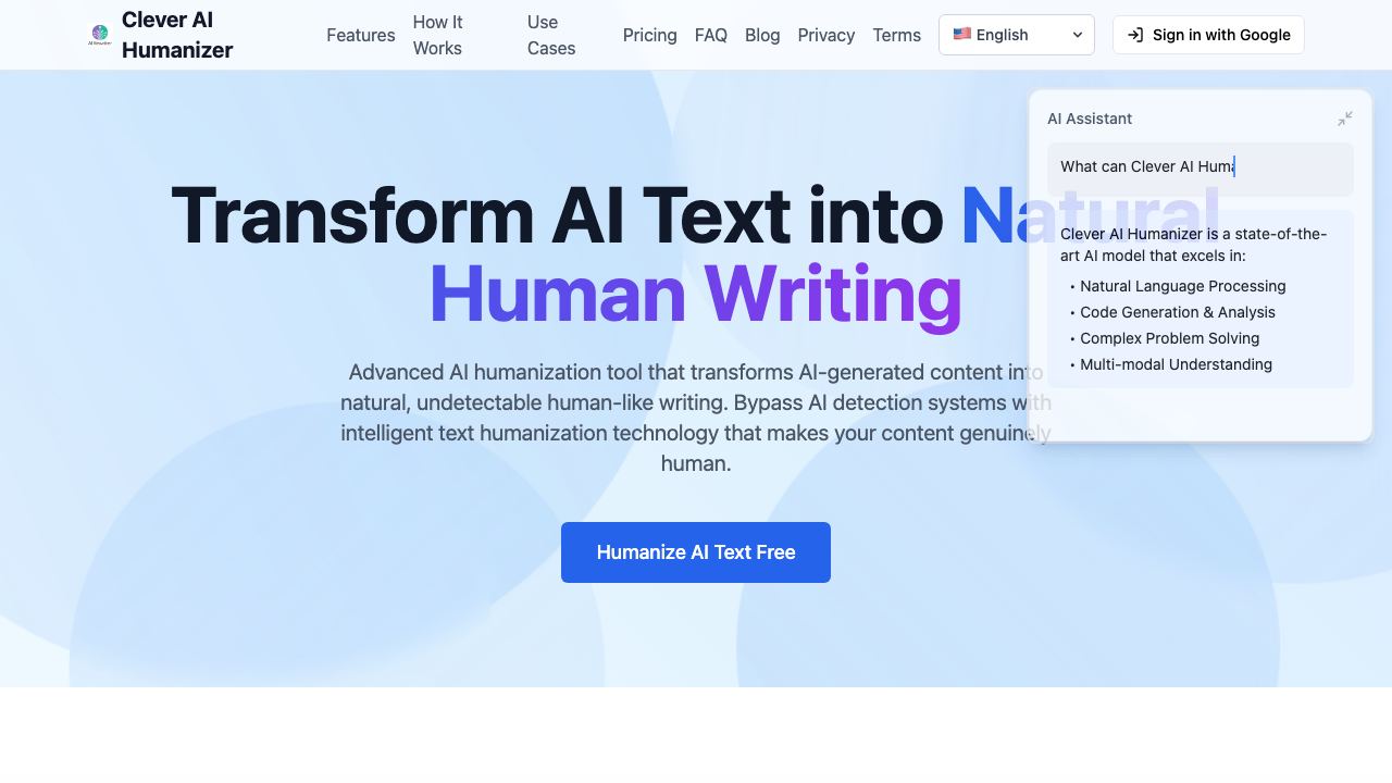 clever ai humanizer-net 网站截图