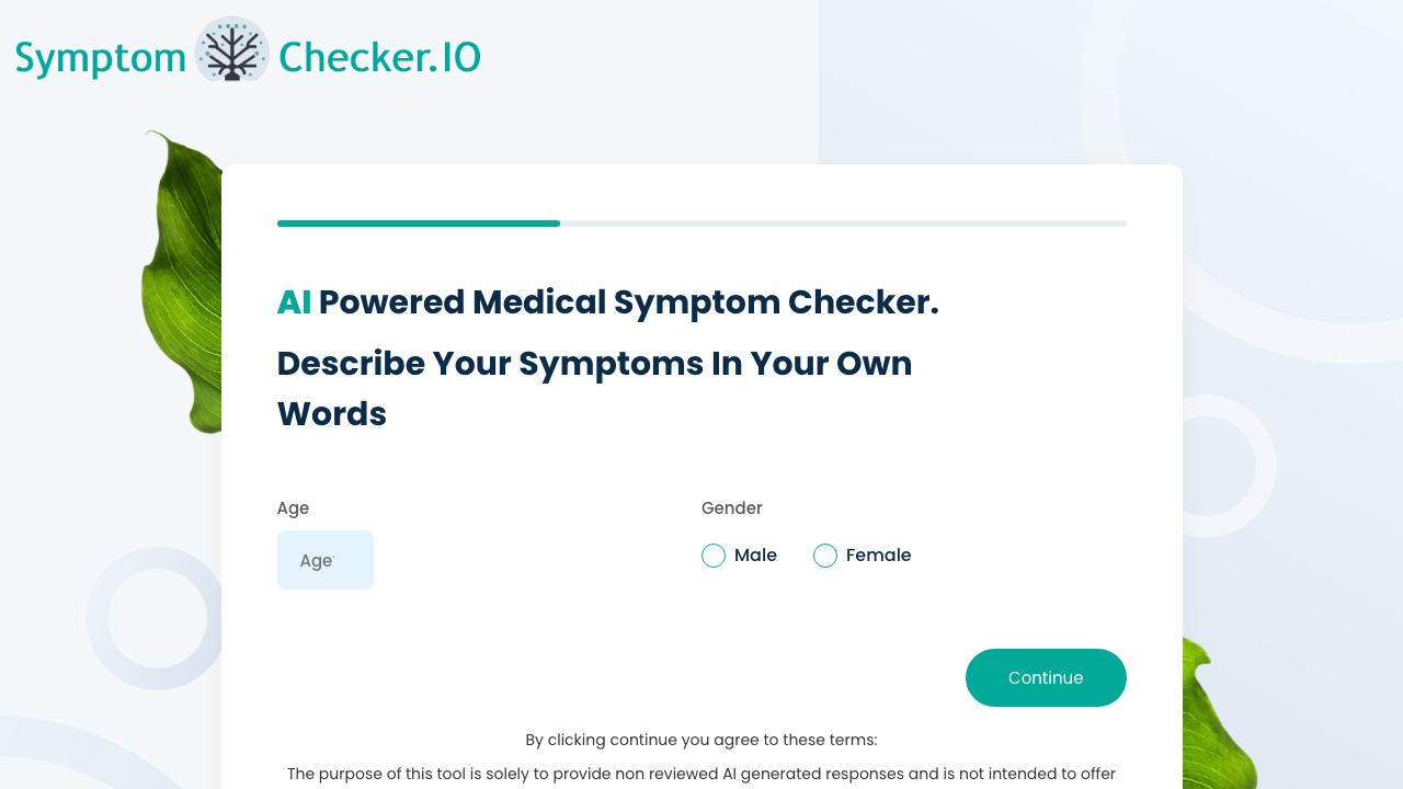 Symptom Checker AI 网站截图