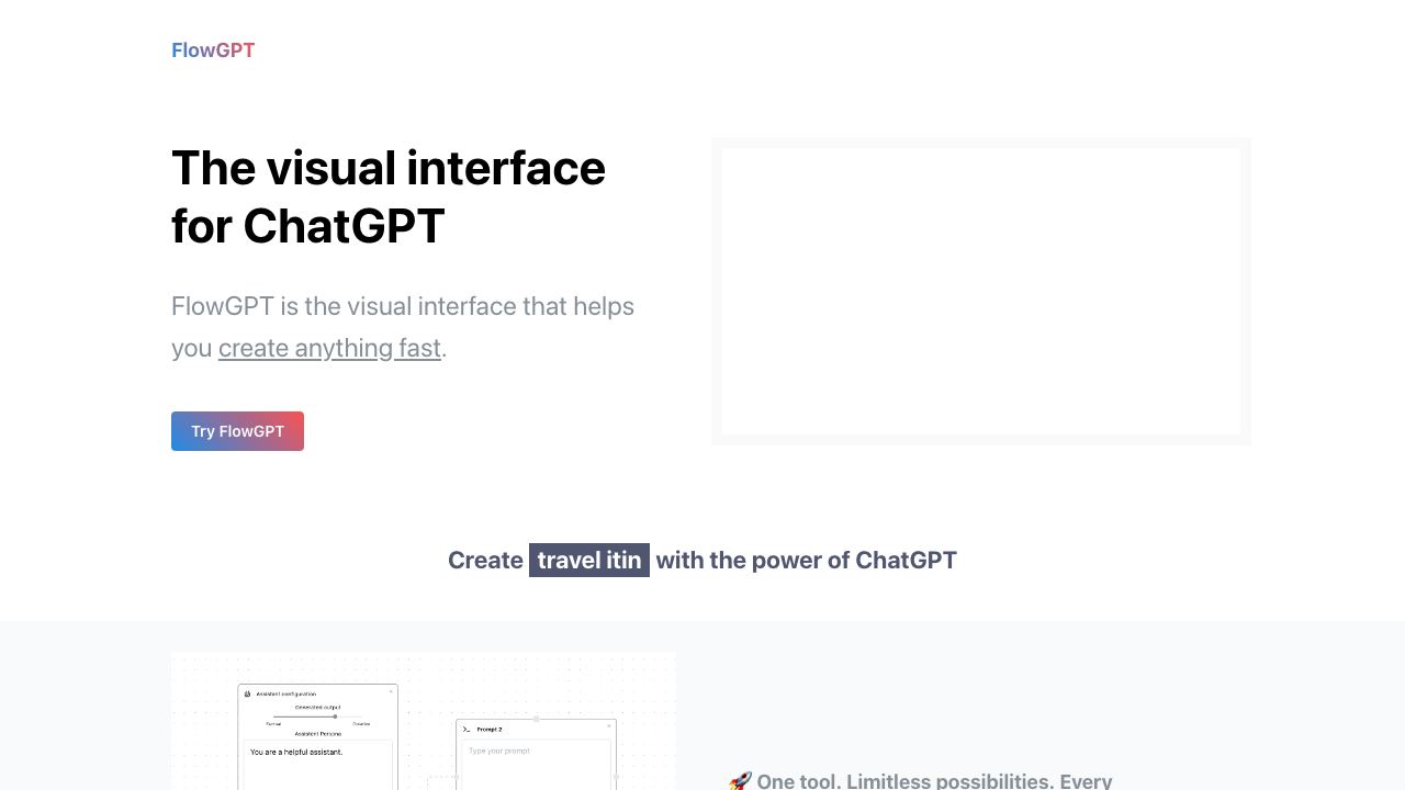 FlowGPT.ai website screenshot