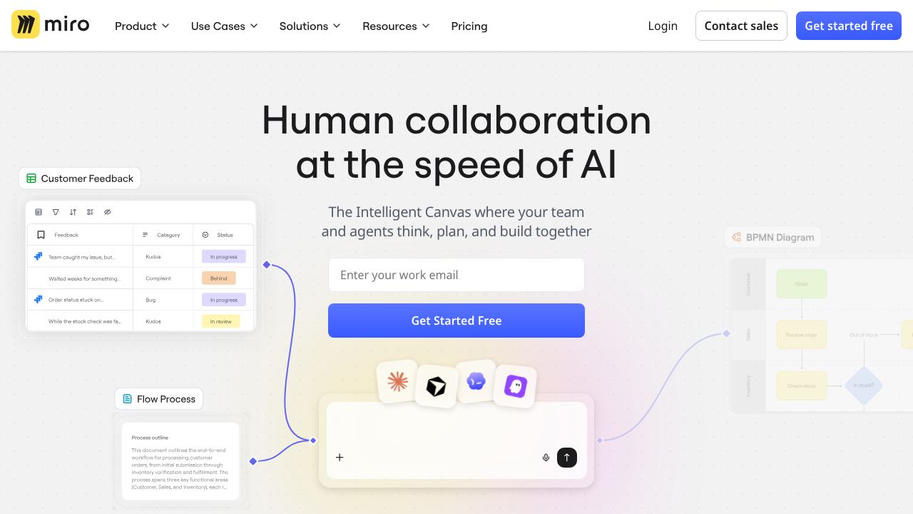 Miro website screenshot